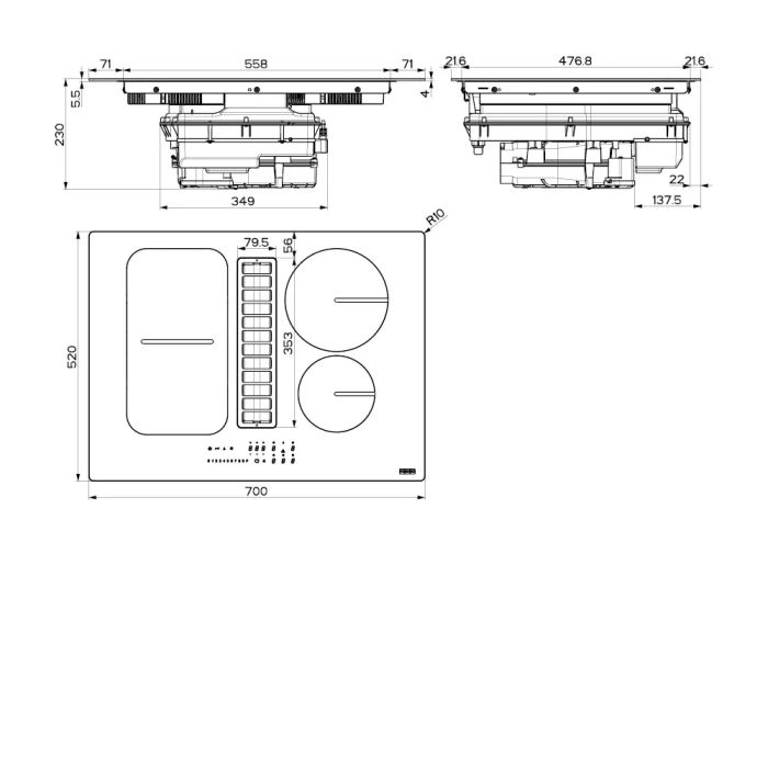 Варильна поверхня Franke Smart 2Gether FSM 709 HI (340.0678.203) фото №4