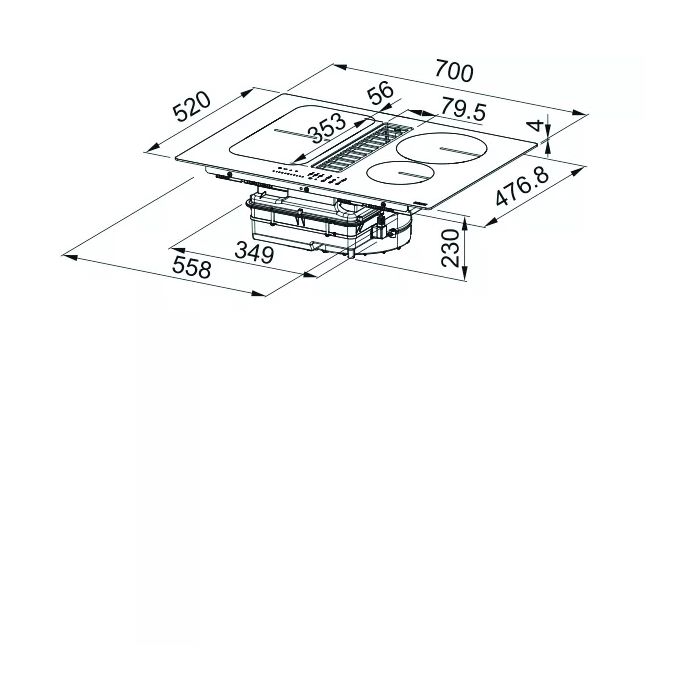 Варильна поверхня Franke Smart 2Gether FSM 709 HI (340.0678.203) фото №6