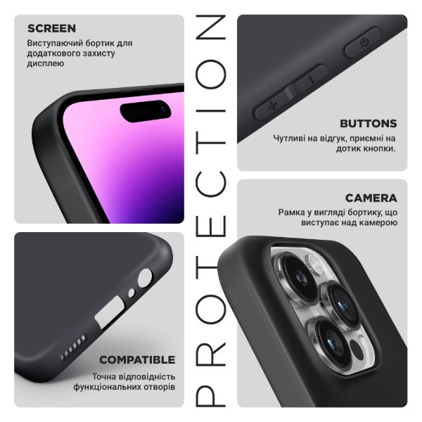 Чохол для телефона Armorstandart Matte Slim Fit для Samsung A27 5G Camera cover Black (ARM89711) фото №2