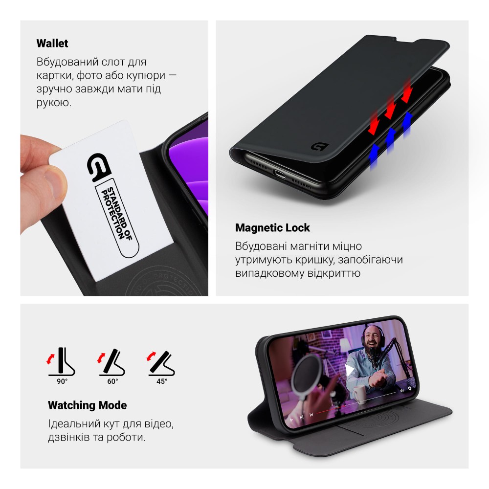 Чохол для телефона Armorstandart OneFold Case для Samsung A27 5G Black (ARM89720) фото №3