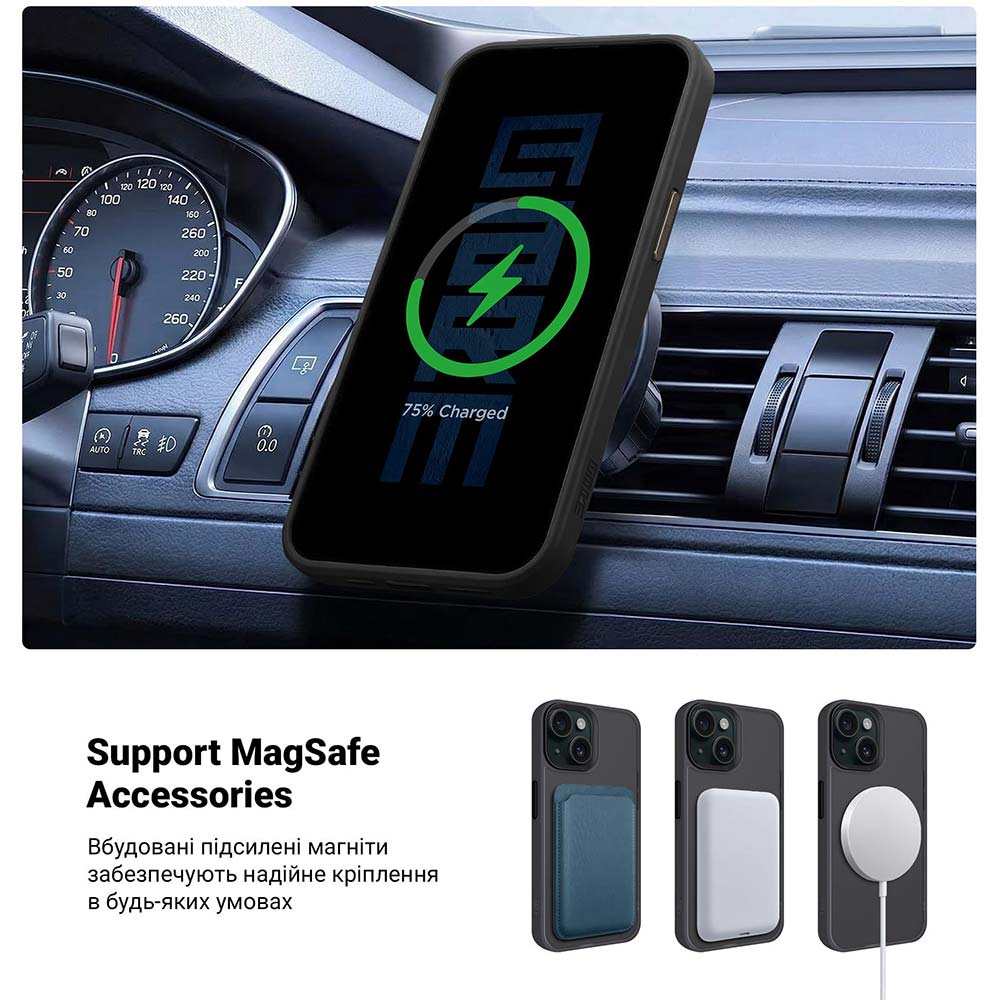 Чохол для телефона Armorstandart Uniq Magsafe для Apple iPhone 15 Black (ARM75265) фото №5