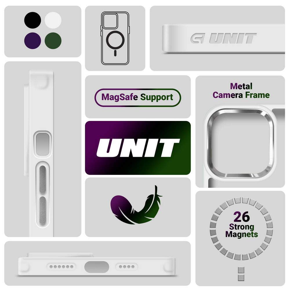 Чохол для телефона Armorstandart Unit MagSafe для Apple iPhone 13 Matte Clear Silver (ARM70445) фото №4