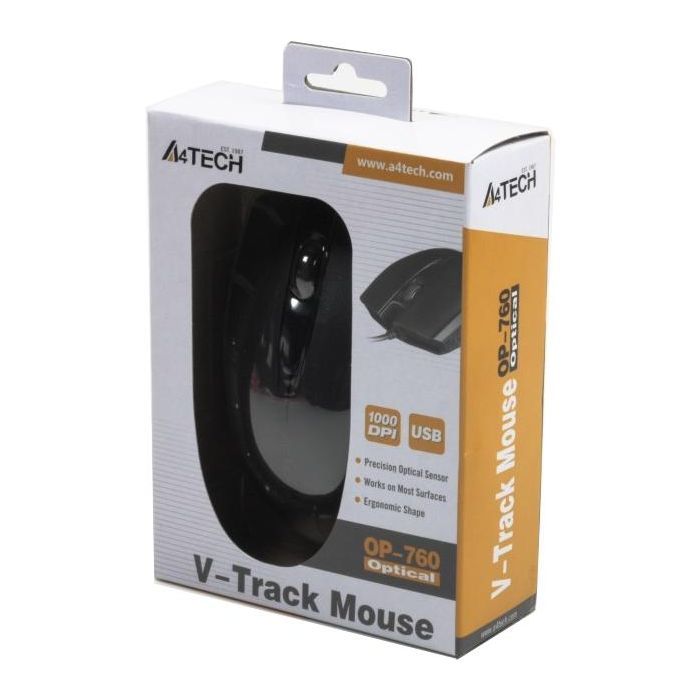 Комп'ютерна миша A4Tech OP-760 USB (Black) фото №4