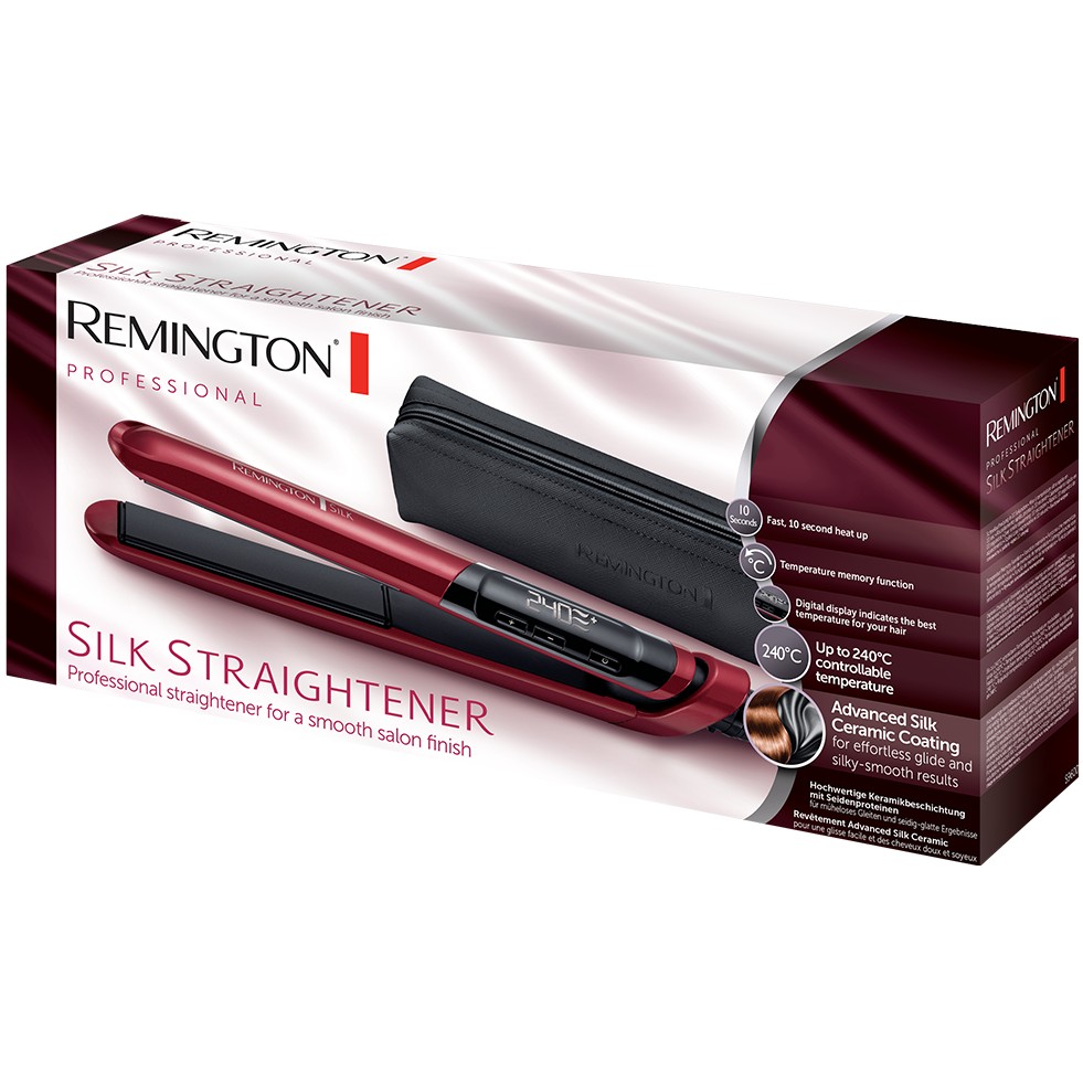 Щипці для вирівнювання волосся Remington Silk Straightener S9600 фото №6
