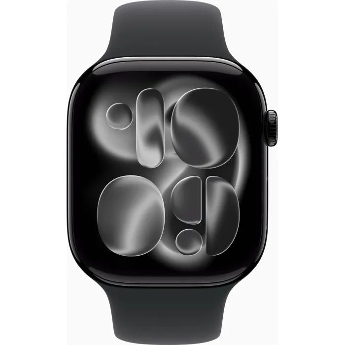 Смарт-часы Apple Watch Series 11 GPS 46mm Jet Black Aluminium Case with Black Sport Band - M/L фото №3