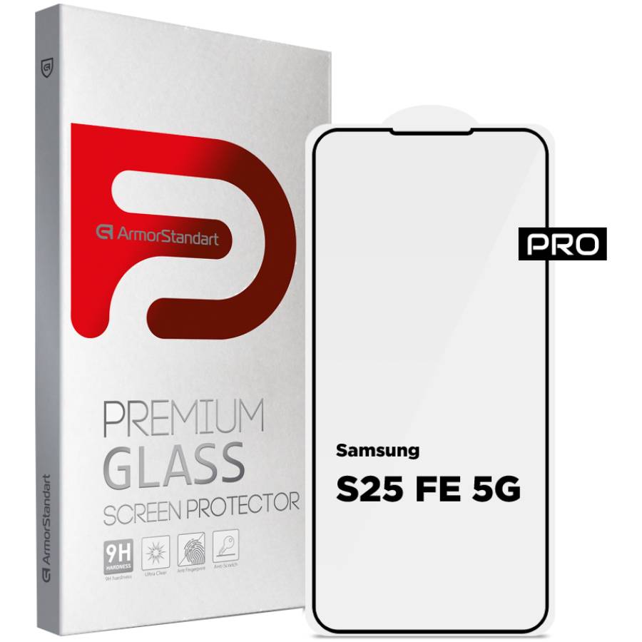 Защитное стекло Armorstandart Pro для Samsung S25 FE Black (ARM86149)