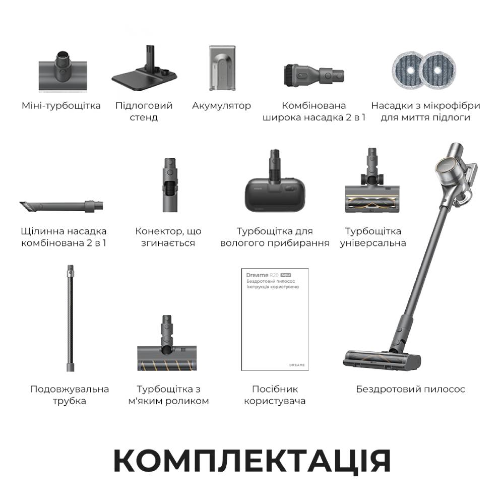 Пилосос акумуляторний Dreamе R20 Aqua (VTV21A) фото №14