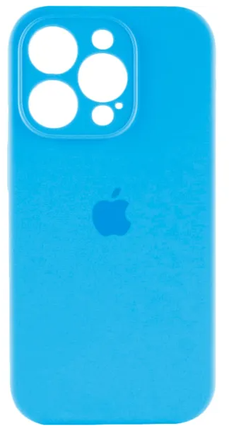 Чохол для телефона Soft Case Silicone Full Case AA Camera Protect for Apple iPhone 15 (44) Light Blue