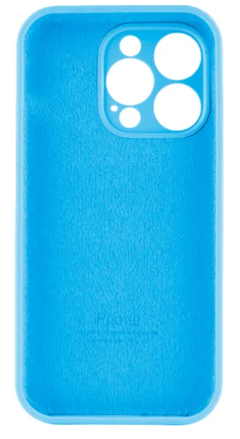 Чохол для телефона Soft Case Silicone Full Case AA Camera Protect for Apple iPhone 15 (44) Light Blue фото №2