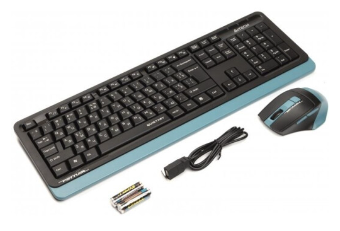 Клавиатура   мышка A4Tech FGS1035Q Navy Blue фото №2