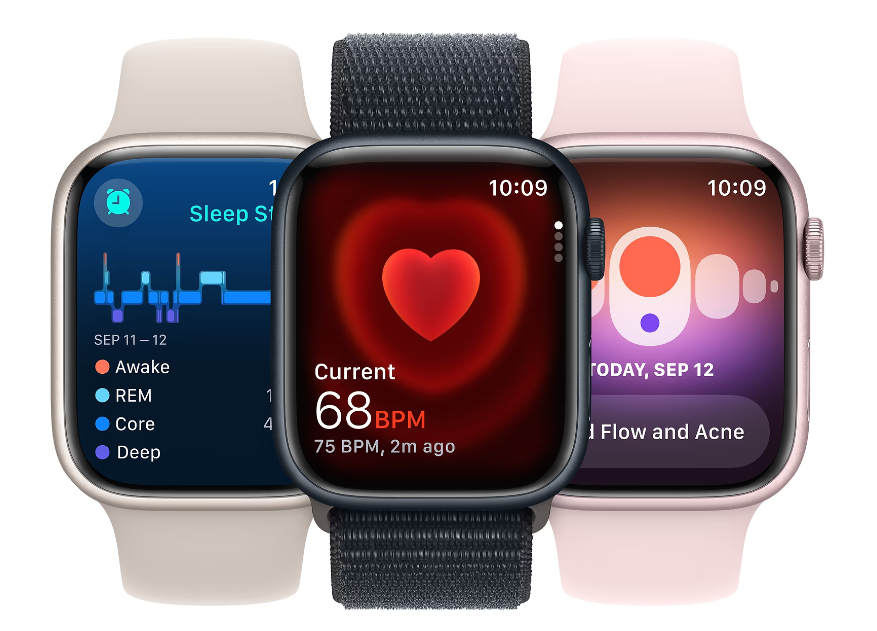 Смарт-годинник Apple Watch Series 9 GPS 45mm Midnight Aluminium Case with Midnight Sport Band - S/M (MR99 фото №6
