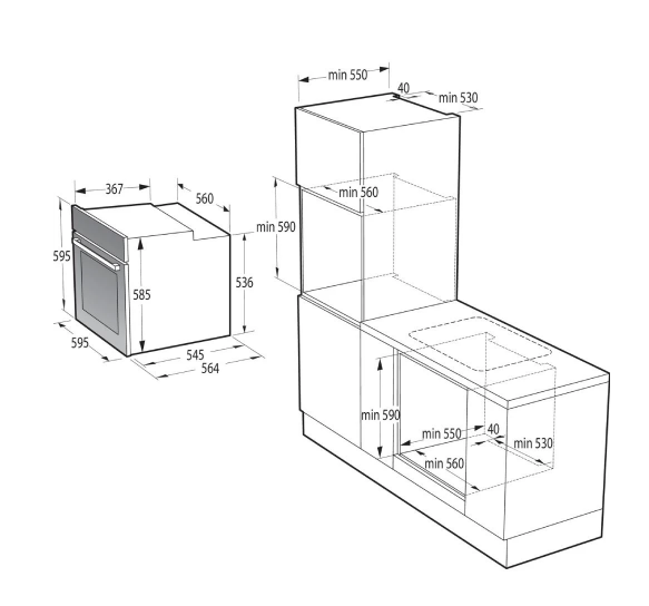 Духова шафа Hisense BSA 65226 AB фото №8