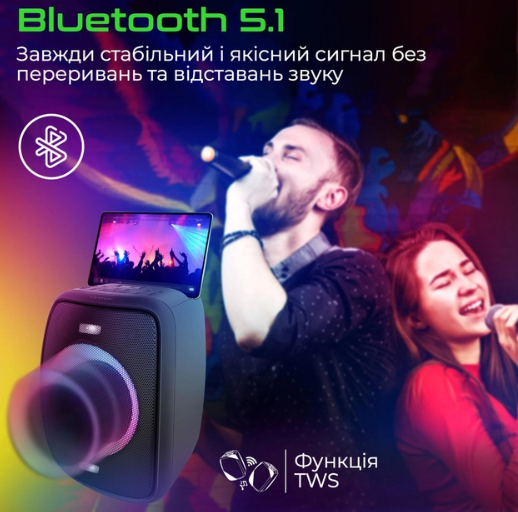 Портативная колонка Vertux Troop black фото №5