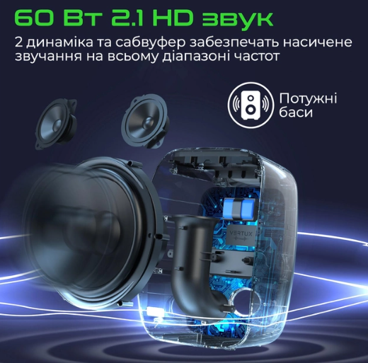 Портативная колонка Vertux Troop black фото №6