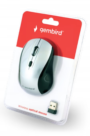 Компьютерная мыш Gembird MUSW-4B-02-BS Wireless Black/Silver фото №2