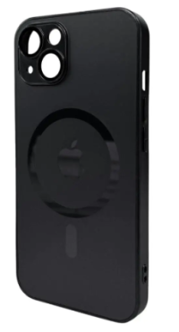 Чехол для телефона AG Glass Matt Frame Color MagSafe Logo for Apple iPhone 14 Graphite Black