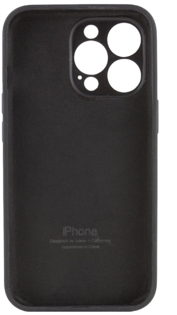 Чохол для телефона Soft Case Silicone Full Case AA Camera Protect for Apple iPhone 15 (14) Black фото №2