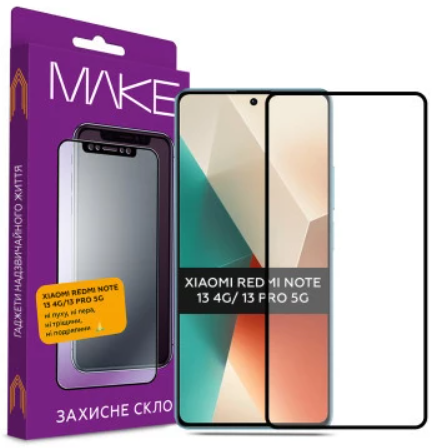Захисне скло MAKE Xiaomi Redmi Note 13 4G/Note 13 Pro 5G (MGF-XRN134G/N13P5G)