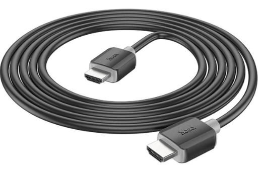 Кабель Hoco US08 HDTV 2.0 male-to-male 4K HD data cable(L=2M) Black фото №5