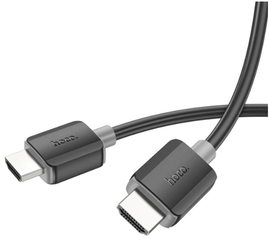 Кабель Hoco US08 HDTV 2.0 male-to-male 4K HD data cable(L=2M) Black фото №4
