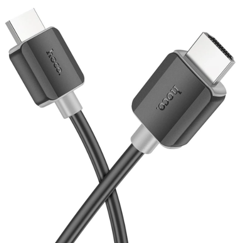 Кабель Hoco US08 HDTV 2.0 male-to-male 4K HD data cable(L=2M) Black фото №3