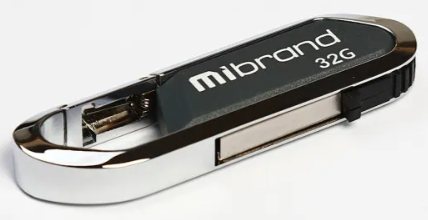 Флешка Wibrand Aligator 32Gb Grey USB 2.0