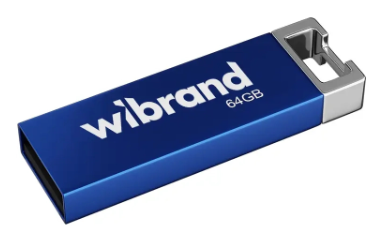 Флешка Wibrand Chameleon 64Gb Blue USB 2.0