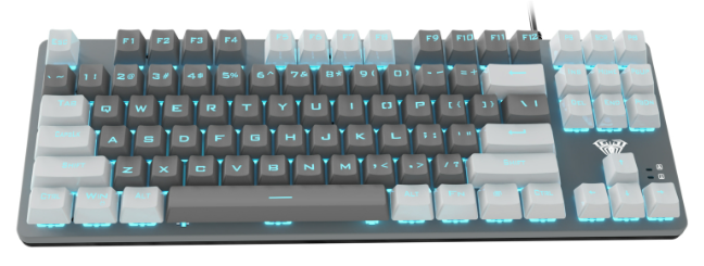 Клавіатура Aula F3287 Keycap KRGD Blue USB UA White/Grey (6948391240688) фото №2