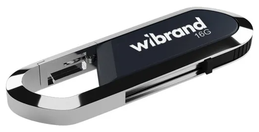 Флешка Wibrand Aligator 16Gb Grey USB 2.0