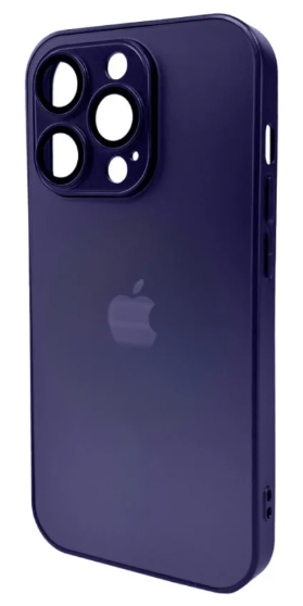 Чехол для телефона AG Glass Matt Frame Color Logo for Apple iPhone 15 Pro Max Deep Purple