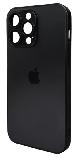 Чехол для телефона AG Glass Matt Frame Color Logo for Apple iPhone 15 Pro Max Graphite Black