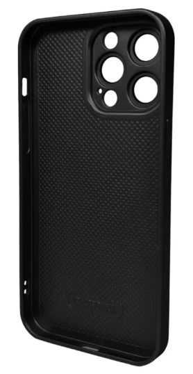 Чехол для телефона AG Glass Matt Frame Color Logo for Apple iPhone 15 Pro Max Graphite Black фото №2