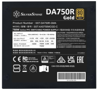 Блок живлення SilverStone Decathlon 750W (SST-DA750R-GMA) фото №3