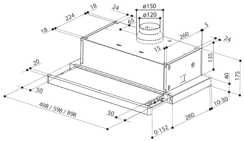 Вытяжки Faber Flexa Ng Hip Am A50 (315.0635.110) фото №2