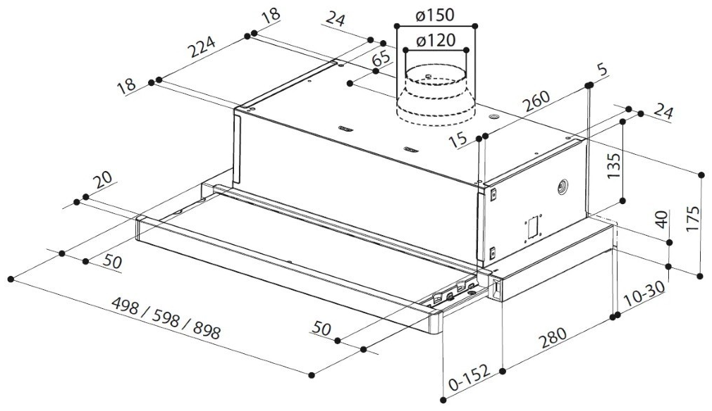 Витяжки Faber Flexa Ng Hip Bk A50 (315.0635.131) фото №2