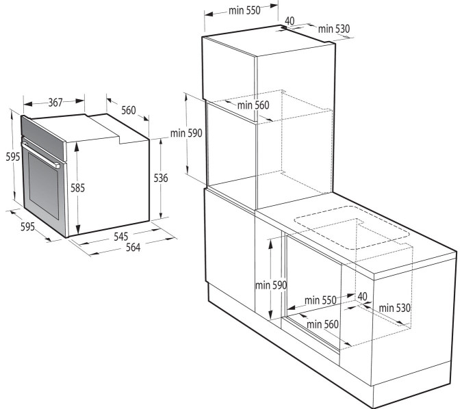 Духовой шкаф Gorenje BSA6747DGWI фото №7