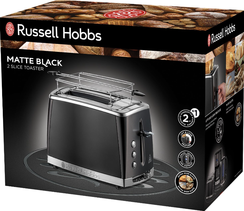 Тостер Russell Hobbs Matte Black 26150-56 фото №6