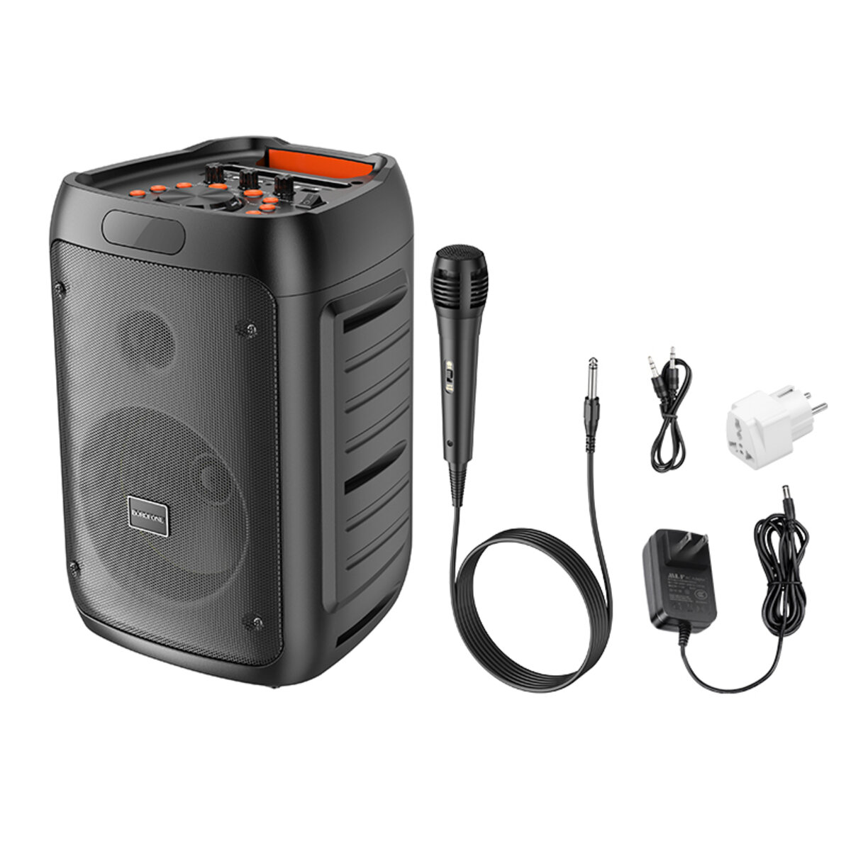 Портативная колонка Borofone BP10 Fireworks outdoor BT speaker with mic Black фото №6