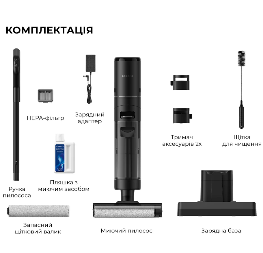 Пилосос акумуляторний Dreame Wet & Dry Vacuum Cleaner H12S (HHR30B) фото №7