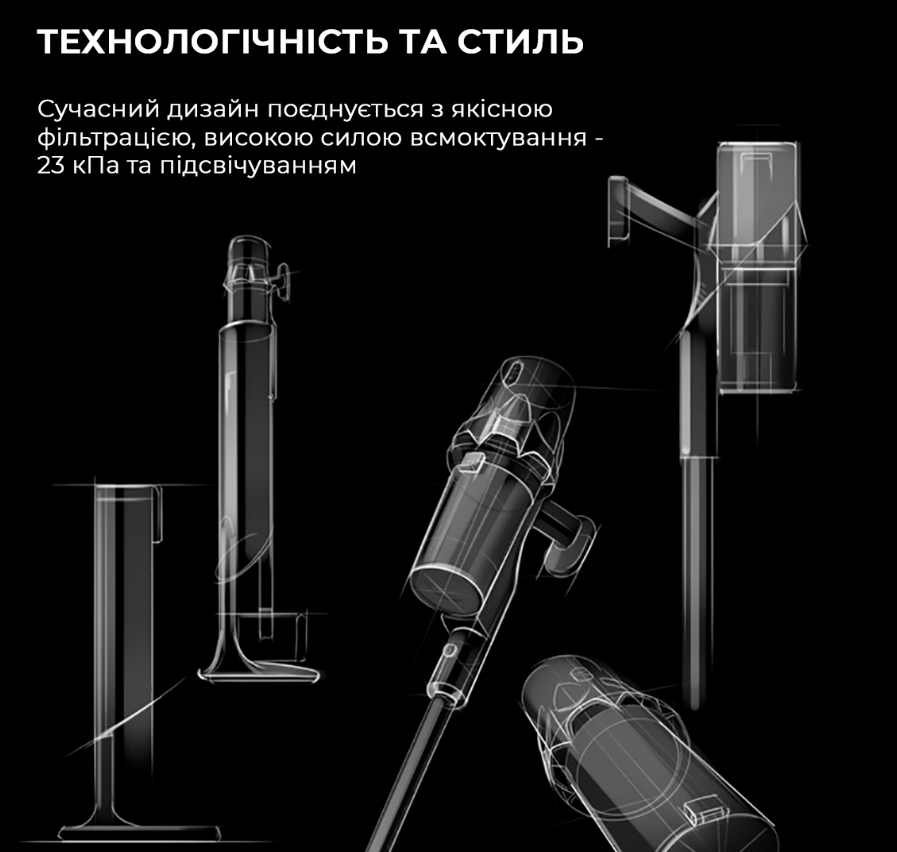 Пилосос акумуляторний Deerma T30W Station (DEM-T30W Station) фото №2