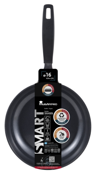 Пательня MasterPro Smart, кований алюміній, 16 см (BGEU-3766) фото №2