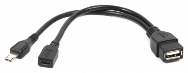Кабель USB Cablexpert OTG USB 2.0 AF to Micro 5P M F 0.15m (A-OTG-AFBM-04)