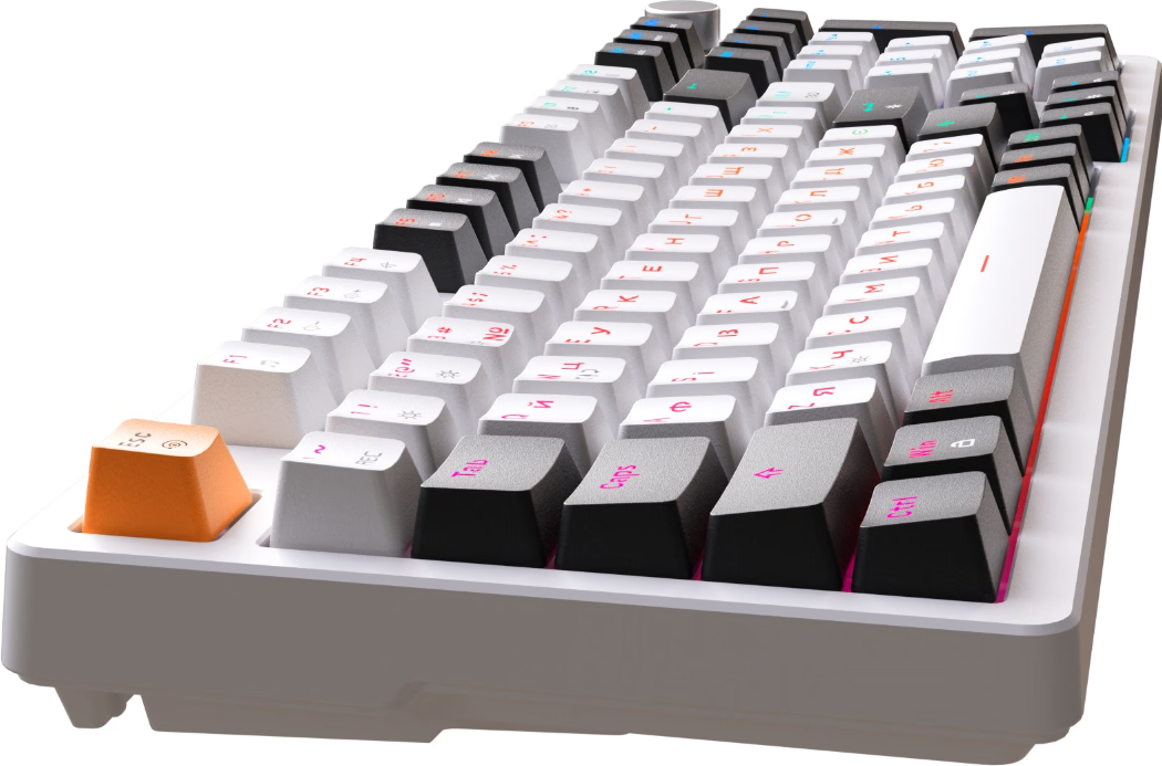 Клавіатура GamePro Hot-Swap Red Swich RGB USB UA White (MK170W) фото №5