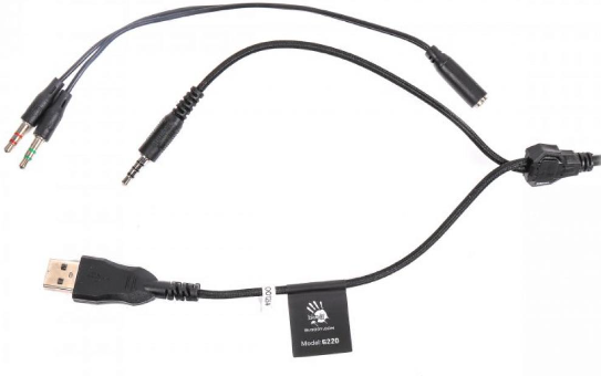 Наушники A4Tech G220 Bloody (Black) фото №5