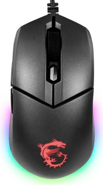 Комп'ютерна миша MSI Clutch GM11 Black RGB (S12-0402020-CLA)