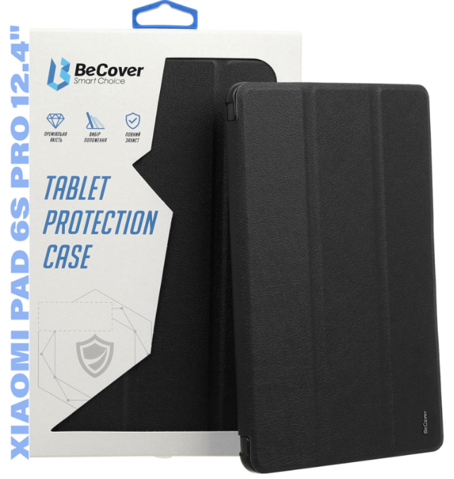 Чохол для планшета BeCover Smart Case Xiaomi Pad 6S Pro 12.4" Black (711083)