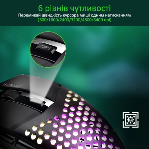 Компьютерная мыш Vertux katana black фото №4
