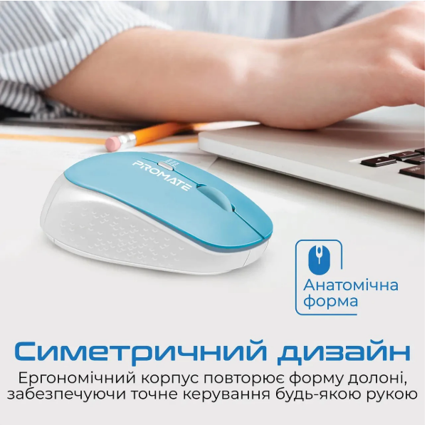 Компьютерная мыш Promate tracker blue фото №3