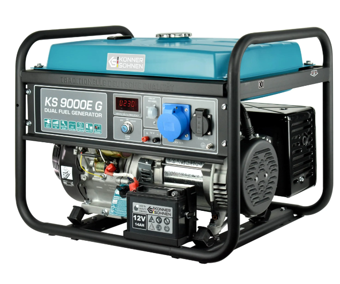 Генератор Konner&Sohnen газобензиновий KS 9000E G, 230В, 6.5кВт, електростартер, 83.0кг фото №3