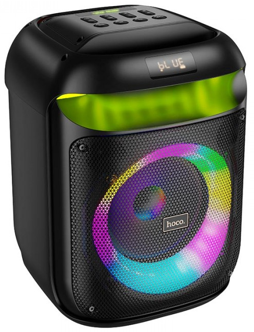 Портативная колонка Hoco HA13 Ramon outdoor BT speaker with two wireless microphones Black